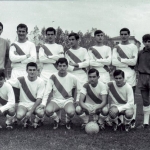Juvenil 1966/67 Yoldi, Zarranz, López, Sanz, Albéniz, Zapata y Helios, abajo Navarro, Oroz, Arrarás, Marcelino y Guibert